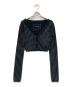 THERED THREAD（ザ・レッド・スレッド）の古着「S rhinestone cardigan cropped」｜ブラック