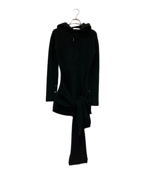 THERED THREAD（ザ・レッド・スレッド）THERED THREAD (ザ・レッド・スレッド) S draped knit dress mini ブラック サイズ:Freeの古着・服飾アイテム