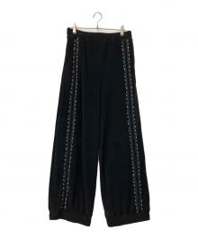 THERED THREAD（ザ・レッド・スレッド）の古着「S beaded track pants」｜ブラック