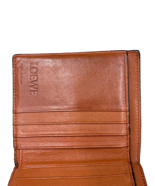 LOEWE（ロエベ）LOEWE (ロエベ) トライフォールドコンパクトウォレット スカイブルー×ブラウンの古着・服飾アイテム