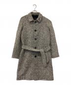 PALTOパルト）の古着「ステンカラーコート」｜ホワイト×グレー