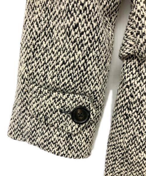 PALTO（パルト）PALTO (パルト) ステンカラーコート ホワイト×グレー サイズ:44の古着・服飾アイテム