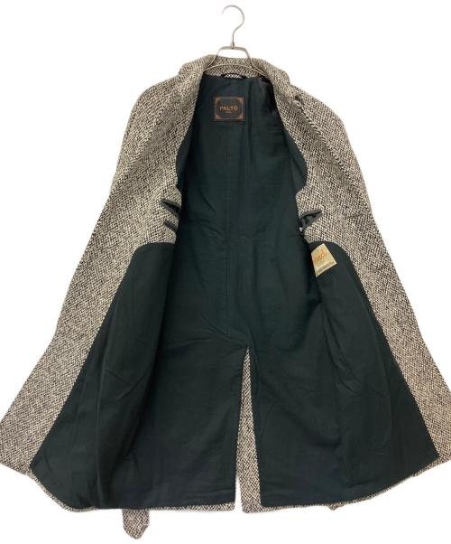 PALTO（パルト）PALTO (パルト) ステンカラーコート ホワイト×グレー サイズ:44の古着・服飾アイテム