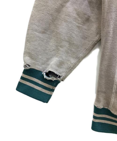 Champion（チャンピオン）Champion (チャンピオン) スウェット ベージュ×グリーン サイズ:XLの古着・服飾アイテム