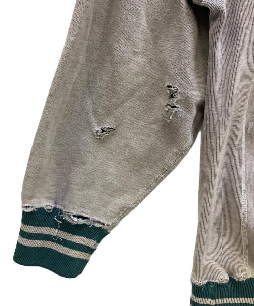 Champion（チャンピオン）Champion (チャンピオン) スウェット ベージュ×グリーン サイズ:XLの古着・服飾アイテム