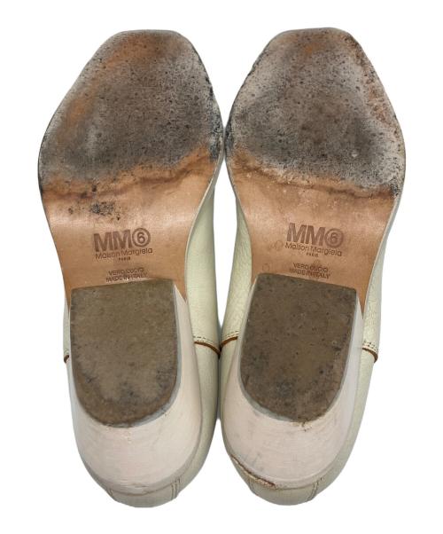 MM6 Maison Margiela（エムエムシックスメゾンマルジェラ）MM6 Maison Margiela (エムエムシックスメゾンマルジェラ) サイドゴアブーツ アイボリー サイズ:38の古着・服飾アイテム