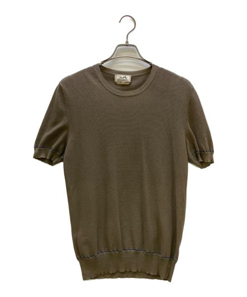 HERMES（エルメス）HERMES (エルメス) 半袖カットソー ブラウン サイズ:Sの古着・服飾アイテム