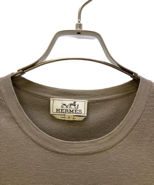 HERMES（エルメス）HERMES (エルメス) 半袖カットソー ブラウン サイズ:Sの古着・服飾アイテム
