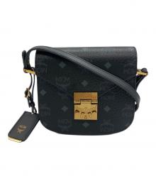 MCM（エムシーエム）の古着「ショルダーバッグ 総柄」｜ブラック