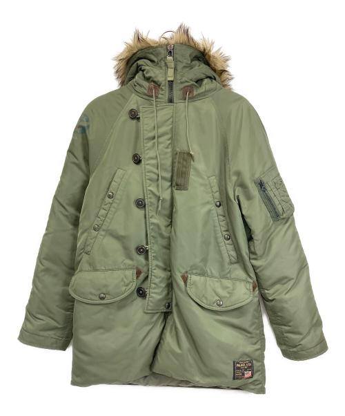 POLO RALPH LAUREN（ポロ・ラルフローレン）POLO RALPH LAUREN (ポロ・ラルフローレン) N-3Bフライトジャケット グリーン サイズ:170/92Aの古着・服飾アイテム