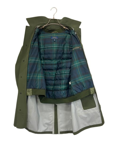 POLO RALPH LAUREN（ポロ・ラルフローレン）POLO RALPH LAUREN (ポロ・ラルフローレン) ダウンライナー付ステンカラーコート オリーブ サイズ:XSの古着・服飾アイテム