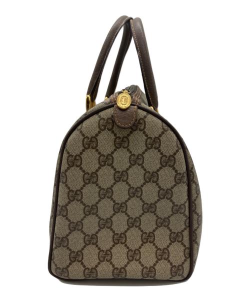 GUCCI（グッチ）GUCCI (グッチ) ミニボストンバッグ GG ブラウン×ベージュの古着・服飾アイテム