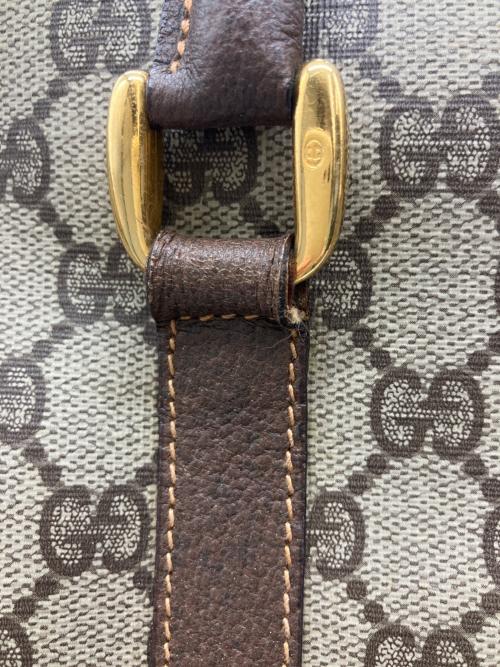 GUCCI（グッチ）GUCCI (グッチ) ミニボストンバッグ GG ブラウン×ベージュの古着・服飾アイテム