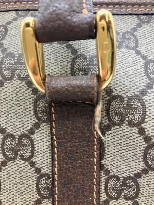 GUCCI（グッチ）GUCCI (グッチ) ミニボストンバッグ GG ブラウン×ベージュの古着・服飾アイテム