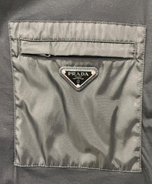 PRADA（プラダ）PRADA (プラダ) ポロシャツ ブラック サイズ:Lの古着・服飾アイテム