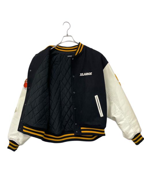 X-LARGE（エクストララージ）X-LARGE (エクストララージ) SPACE JAM (スペースジャム) スタジャン ブラック×イエロー サイズ:Lの古着・服飾アイテム