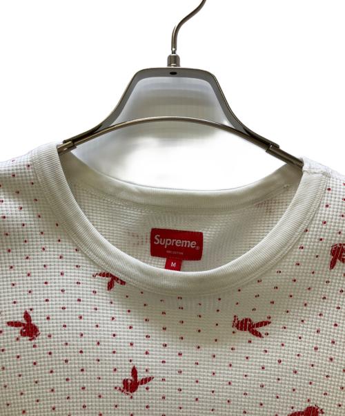 SUPREME（シュプリーム）SUPREME (シュプリーム) PLAY BOY (プレイボーイ) 長袖カットソー Waffle Thermal 17AW ホワイト サイズ:Mの古着・服飾アイテム