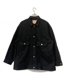 Graphpaper（グラフペーパー）の古着「デニムジャケット」｜ブラック