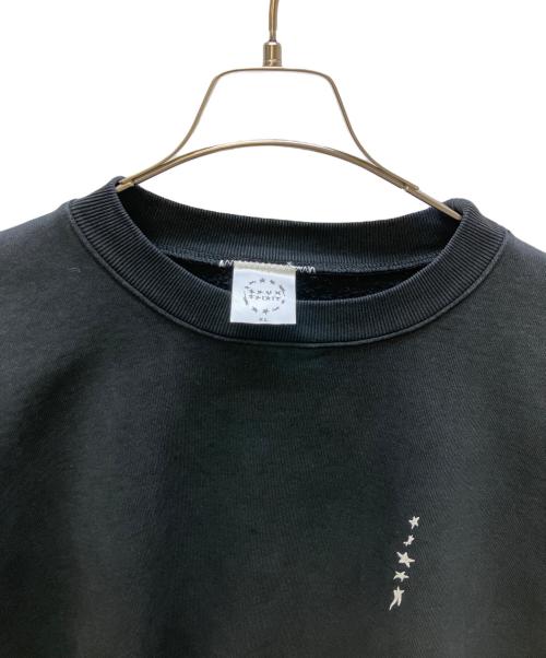 RHC Ron Herman（アールエイチシー ロンハーマン）RHC Ron Herman (アールエイチシー ロンハーマン) SPUN SPIRIT (スパンスピリットクロージング) クルーネックスウェット ブラック サイズ:XLの古着・服飾アイテム