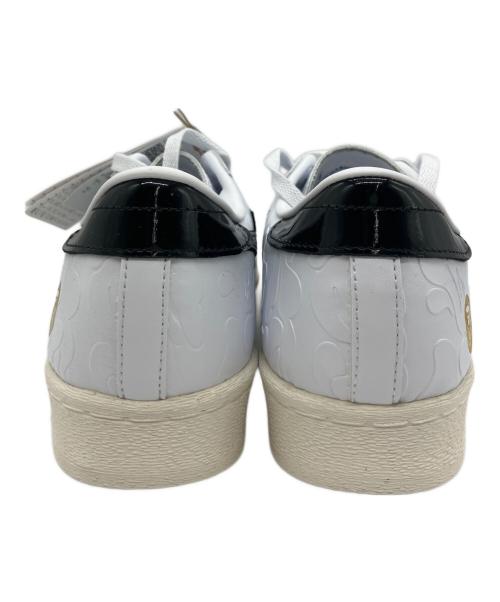 adidas（アディダス）adidas (アディダス) A BATHING APE (ア ベイシング エイプ) スニーカー ホワイト サイズ:28 未使用品の古着・服飾アイテム