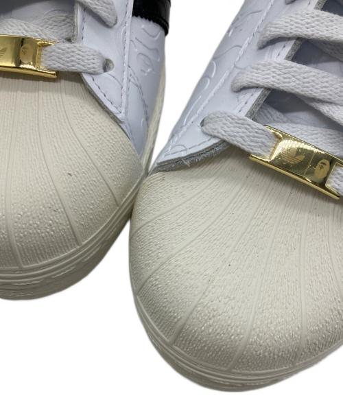 adidas（アディダス）adidas (アディダス) A BATHING APE (ア ベイシング エイプ) スニーカー ホワイト サイズ:28 未使用品の古着・服飾アイテム