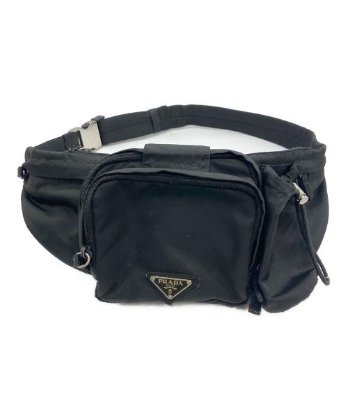 PRADA（プラダ）PRADA (プラダ) ウエストポーチ ブラックの古着・服飾アイテム