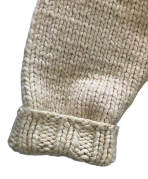 Hysteric Glamour（ヒステリックグラマー）Hysteric Glamour (ヒステリックグラマー) カウチンニットカーディガン ベージュ×レッド サイズ:記載なしの古着・服飾アイテム