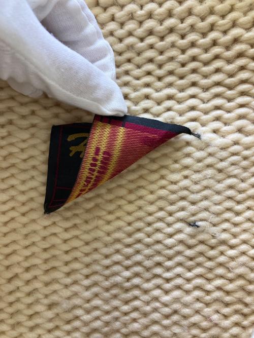 Hysteric Glamour（ヒステリックグラマー）Hysteric Glamour (ヒステリックグラマー) カウチンニットカーディガン ベージュ×レッド サイズ:記載なしの古着・服飾アイテム