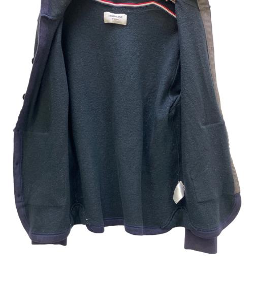 Thom Browne（トムブラウン）Thom Browne (トムブラウン) ショールカラーカーディガン ブラック×パープル サイズ:3の古着・服飾アイテム