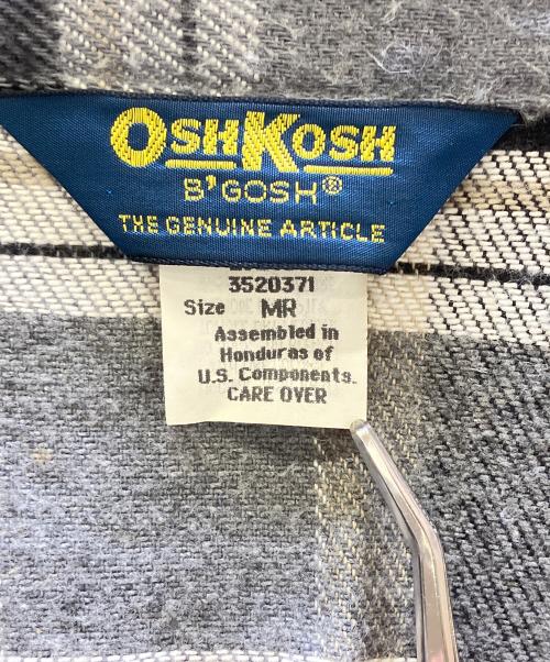 OSH KOSH（オシュコシュ）OSH KOSH (オシュコシュ) シャツジャケット グレー サイズ:MRの古着・服飾アイテム