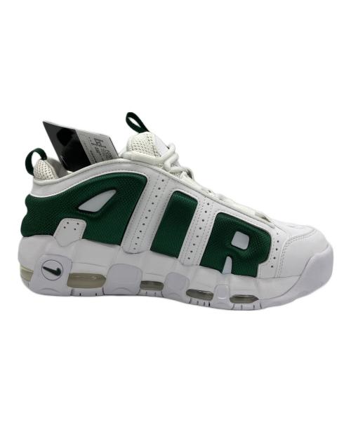 NIKE（ナイキ）NIKE (ナイキ) AIR MORE UPTEMPO LOW ホワイト×グリーン サイズ:27 未使用品の古着・服飾アイテム