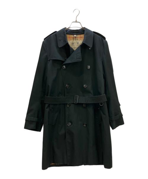 BURBERRY（バーバリー）BURBERRY (バーバリー) 裏地ノバチェックトレンチコート ブラック サイズ:52の古着・服飾アイテム