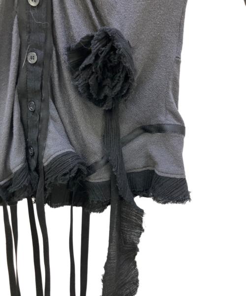 THEREDTHREAD（ザレッドスレッド）THEREDTHREAD (ザレッドスレッド) 長袖カットソー S trailing rose tops グレー サイズ:Fの古着・服飾アイテム