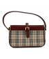 BURBERRY（バーバリー）の古着「セミショルダーバッグ」｜レッド×ベージュ