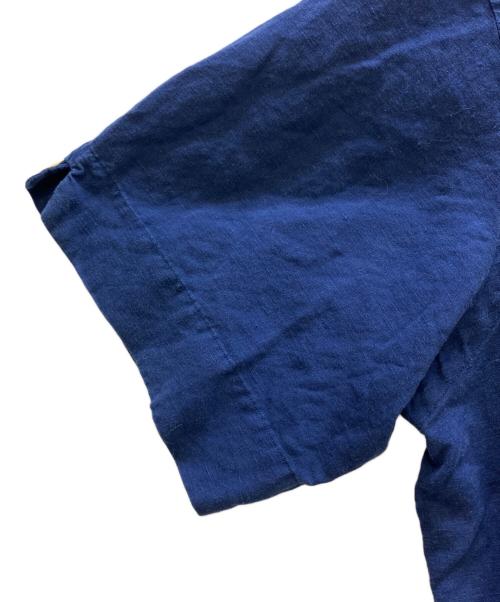 POLO RALPH LAUREN（ポロ・ラルフローレン）POLO RALPH LAUREN (ポロ・ラルフローレン) オープンカラーレーヨンシャツ ネイビー サイズ:Sの古着・服飾アイテム