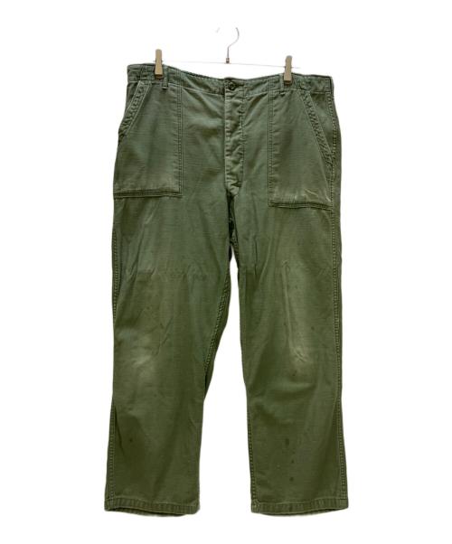 ノーブランド（ノーブランド）ノーブランド (ノーブランド) ベイカーパンツ OG-107 TYPE1 オリーブ サイズ:42×31の古着・服飾アイテム