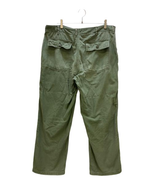 ノーブランド（ノーブランド）ノーブランド (ノーブランド) ベイカーパンツ OG-107 TYPE1 オリーブ サイズ:42×31の古着・服飾アイテム