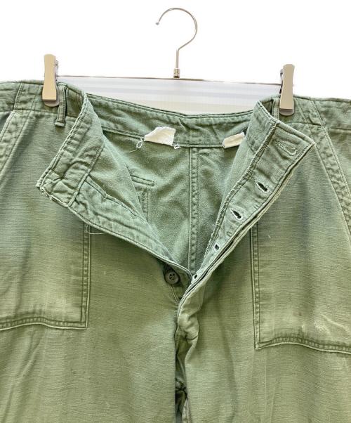 ノーブランド（ノーブランド）ノーブランド (ノーブランド) ベイカーパンツ OG-107 TYPE1 オリーブ サイズ:42×31の古着・服飾アイテム