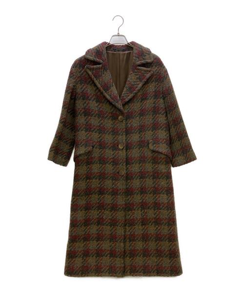 TAGLIATORE（タリアトーレ）TAGLIATORE (タリアトーレ) ヴァージンウールシングルチェスターコート グレー×レッド サイズ:40の古着・服飾アイテム