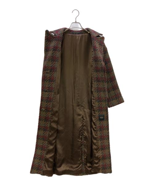 TAGLIATORE（タリアトーレ）TAGLIATORE (タリアトーレ) ヴァージンウールシングルチェスターコート グレー×レッド サイズ:40の古着・服飾アイテム