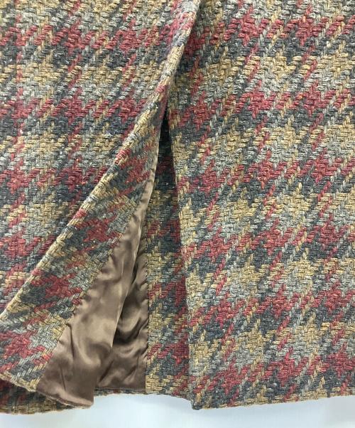 TAGLIATORE（タリアトーレ）TAGLIATORE (タリアトーレ) ヴァージンウールシングルチェスターコート グレー×レッド サイズ:40の古着・服飾アイテム