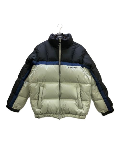 WACKO MARIA（ワコマリア）WACKO MARIA (ワコマリア) NANGA (ナンガ) ダウンジャケット 24AW ライトグレー×ネイビー サイズ:XLの古着・服飾アイテム