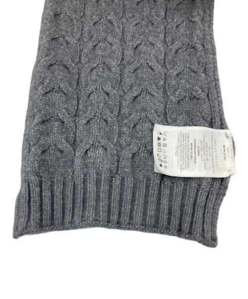 MONCLER（モンクレール）MONCLER (モンクレール) ヴァージンウールマフラー グレーの古着・服飾アイテム