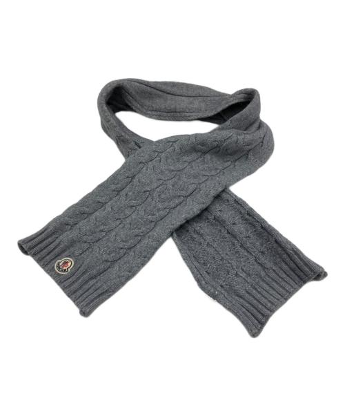 MONCLER（モンクレール）MONCLER (モンクレール) ヴァージンウールマフラー グレーの古着・服飾アイテム