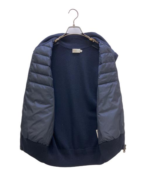 MONCLER（モンクレール）MONCLER (モンクレール) ニット切替ダウンベスト MAGLIONE TRICOT GILET ネイビー サイズ:Mの古着・服飾アイテム
