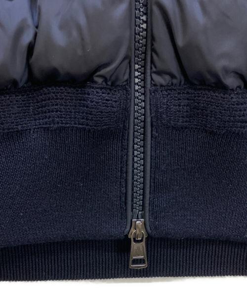 MONCLER（モンクレール）MONCLER (モンクレール) ニット切替ダウンベスト MAGLIONE TRICOT GILET ネイビー サイズ:Mの古着・服飾アイテム