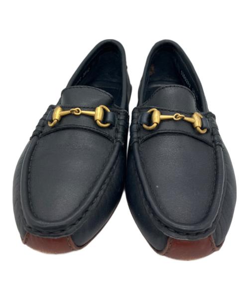 GUCCI（グッチ）GUCCI (グッチ) ローファー ネイビー サイズ:35 1/2 Cの古着・服飾アイテム