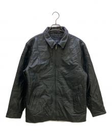 GAP（ギャップ）の古着「レザージャケット OLD GAP」｜ブラック