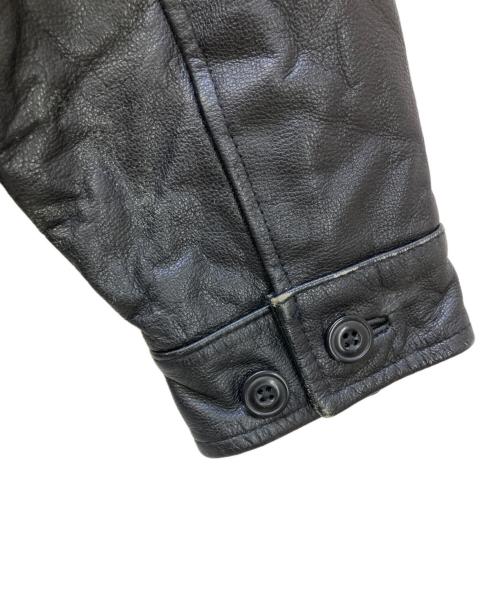 GAP（ギャップ）GAP (ギャップ) レザージャケット OLD GAP ブラック サイズ:XXLの古着・服飾アイテム