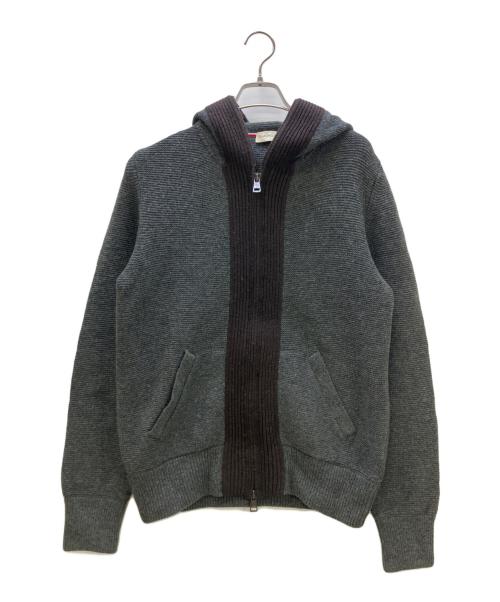MONCLER（モンクレール）MONCLER (モンクレール) MAGLIONE TRICOT CARDIGAN グレー サイズ:Lの古着・服飾アイテム